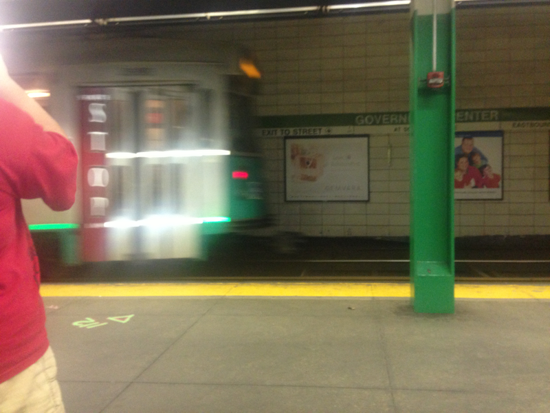 I thought this was a nice one from a 2013 trip to Boston. The train was coming in just as I took it. I just wish it wasn’t so blurry.